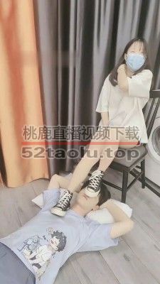 【子怡】高帮帆布鞋白袜全体重踩 bf30178