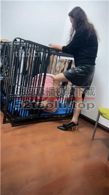 【冰色】囚禁狗笼恋足舔 JS231207-6