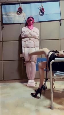 【魔鬼天使】五花大绑暗黑囚禁/口球塞嘴【双视角版】 JS240804-14