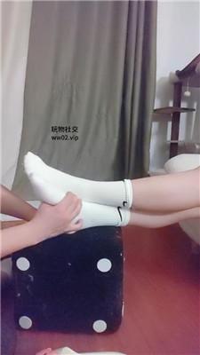 【小猫】原味白袜脚气味辱 JS241006-4