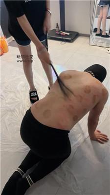 【招财宝宝】捆绑袜子塞嘴强制鞭打 JS250218-20