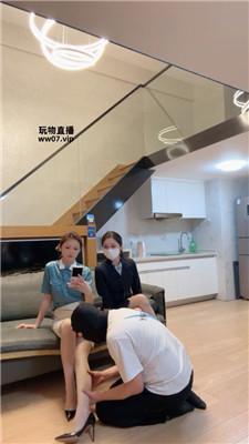 【泡芙】双空姐S-骑马转胯-轮流高跟踩踏 JS250326-24